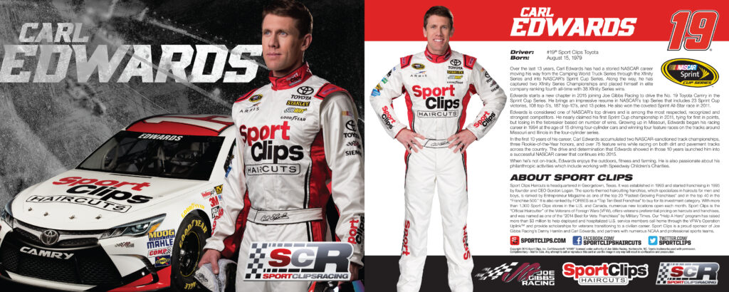 Carl Edwards 2015 Season Hero Card