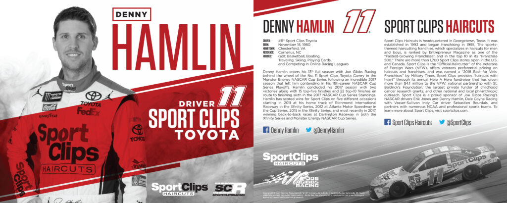Denny Hamlin 2017 Season Hero Card